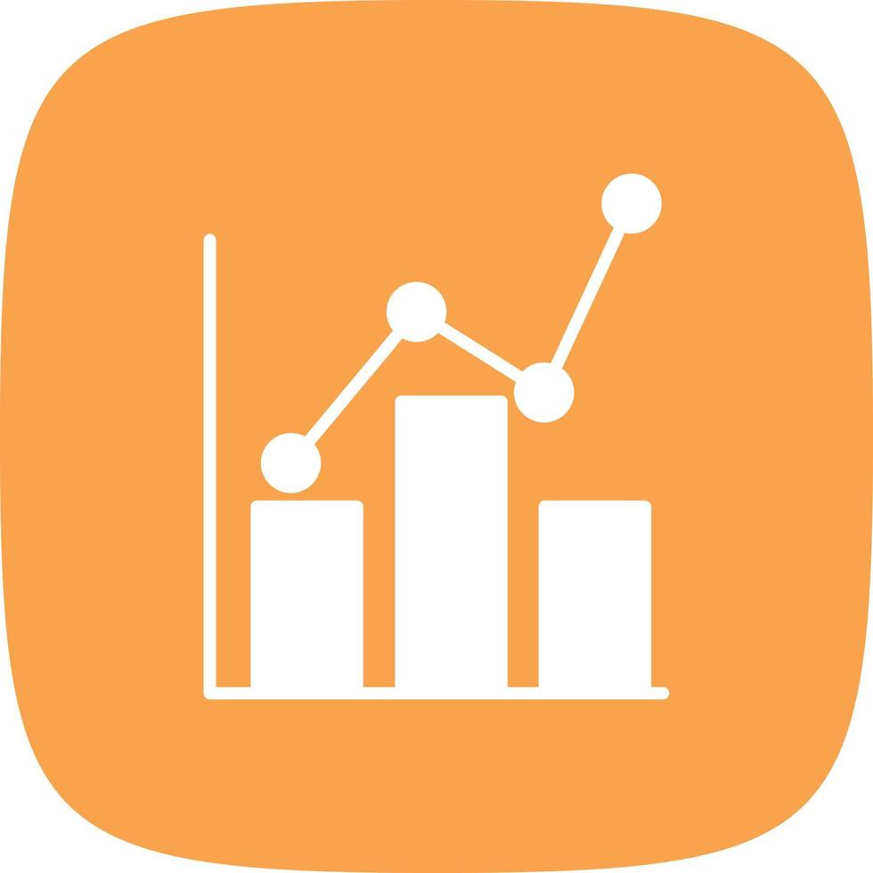 Statistics Glyph Round Corner vector