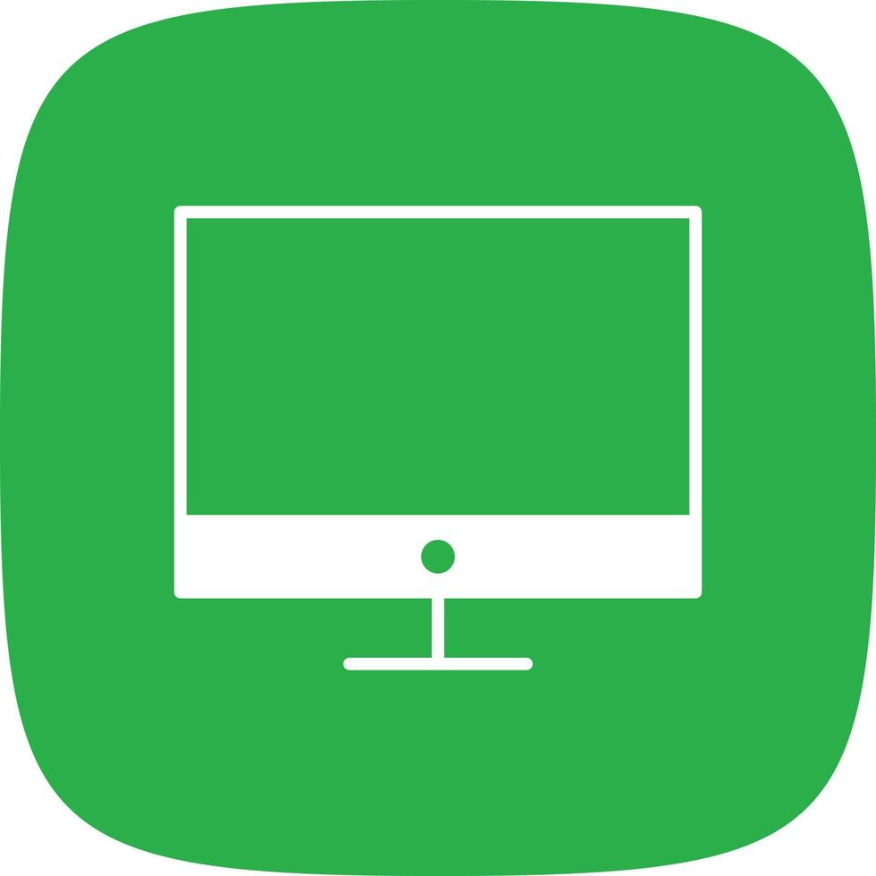 Monitor Glyph Round Corner vector