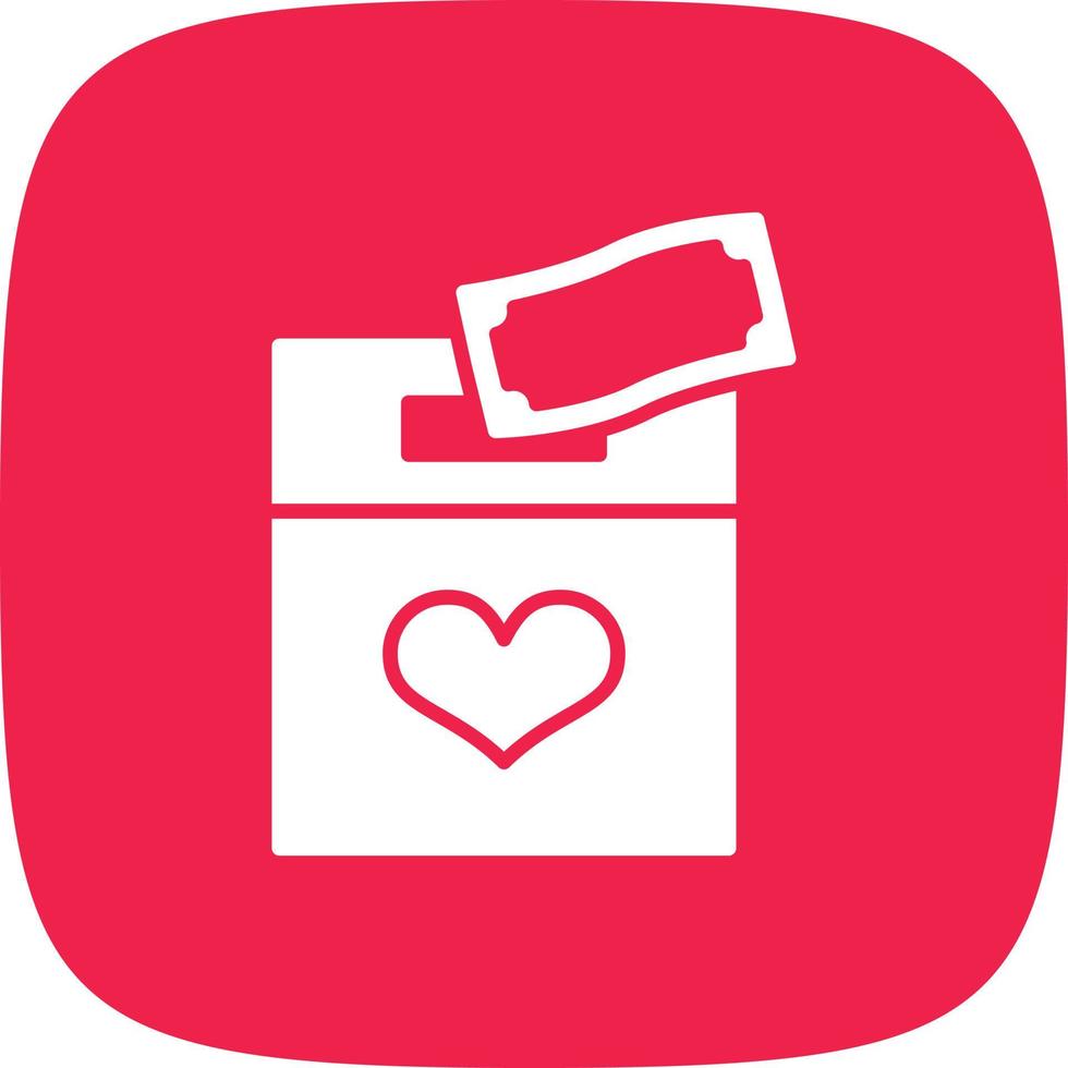 Charity Glyph Round Corner vector