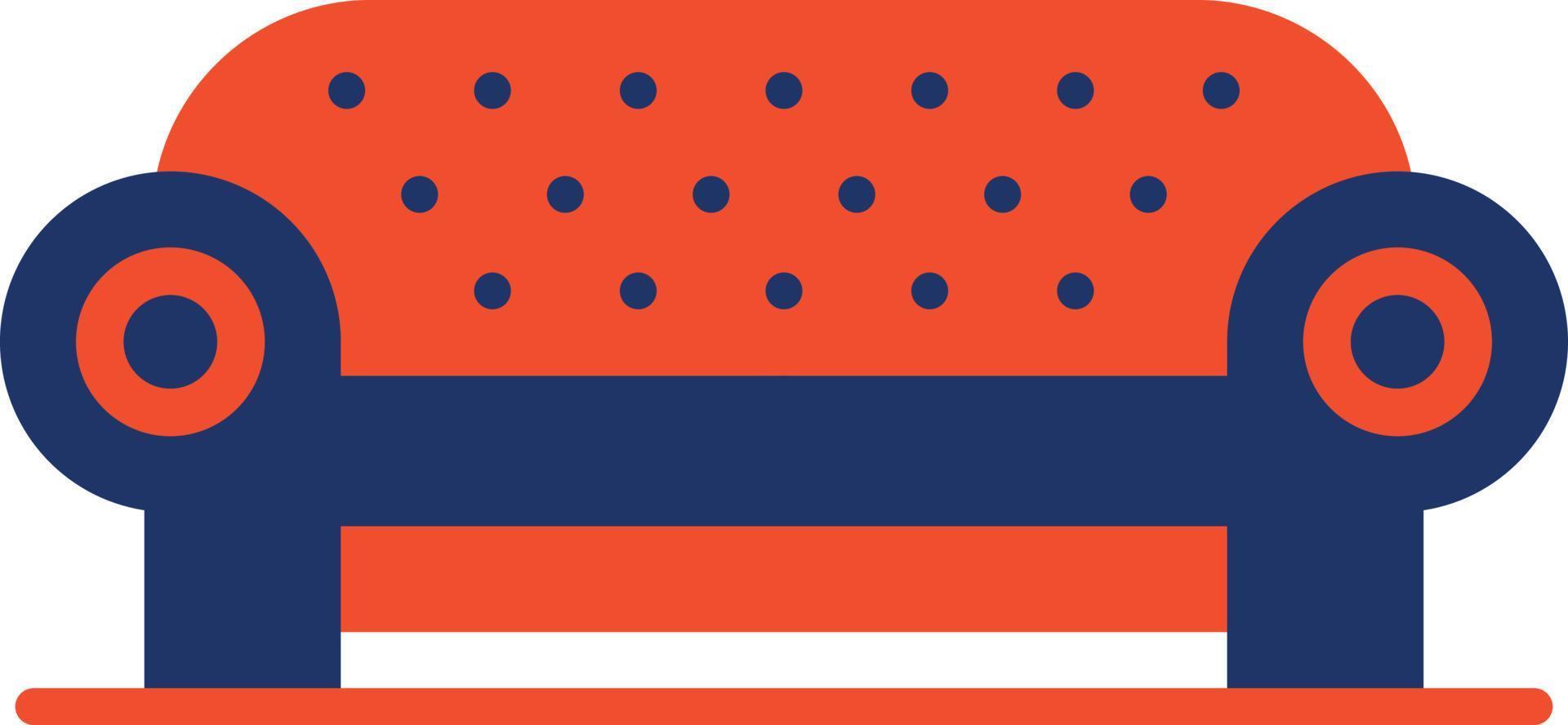 Sofa Color Icon vector