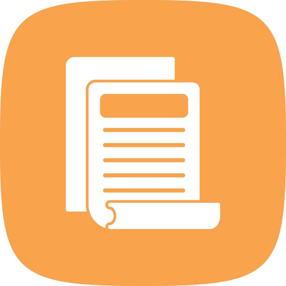 News Feed Glyph Round Corner vector