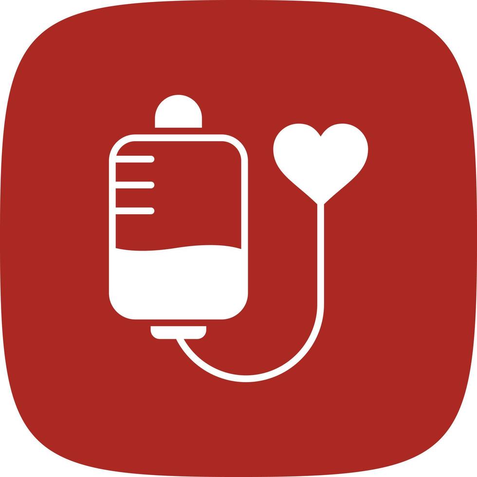 Blood Donation Glyph Round Corner vector