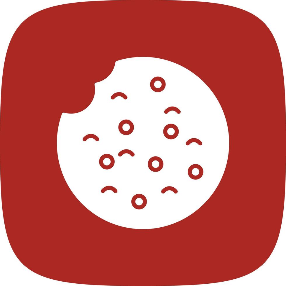 Cookie Glyph Round Corner vector