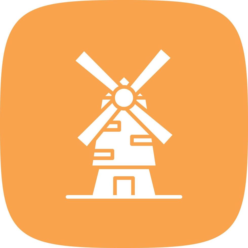 Windmill Glyph Round Corner vector