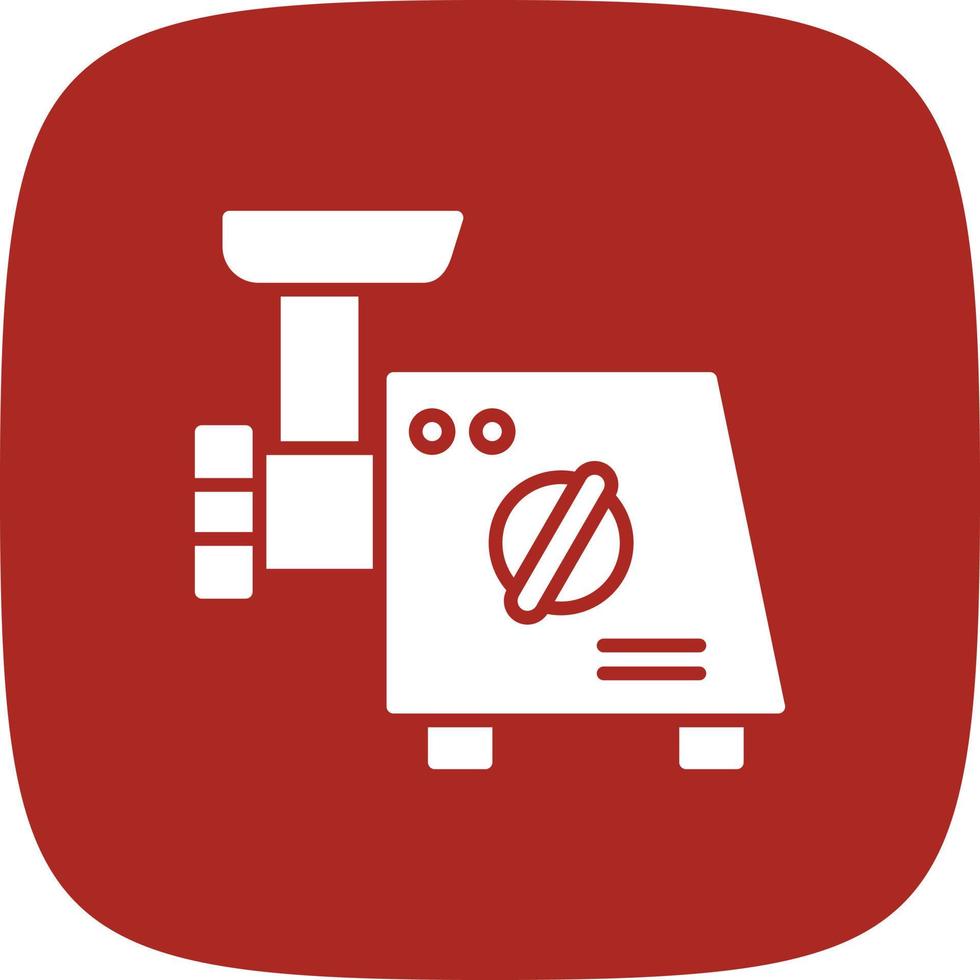 Meat Grinder Glyph Round Corner vector