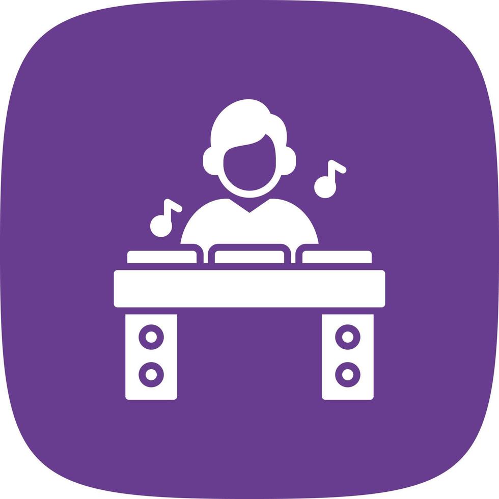 DJ Glyph Round Corner vector