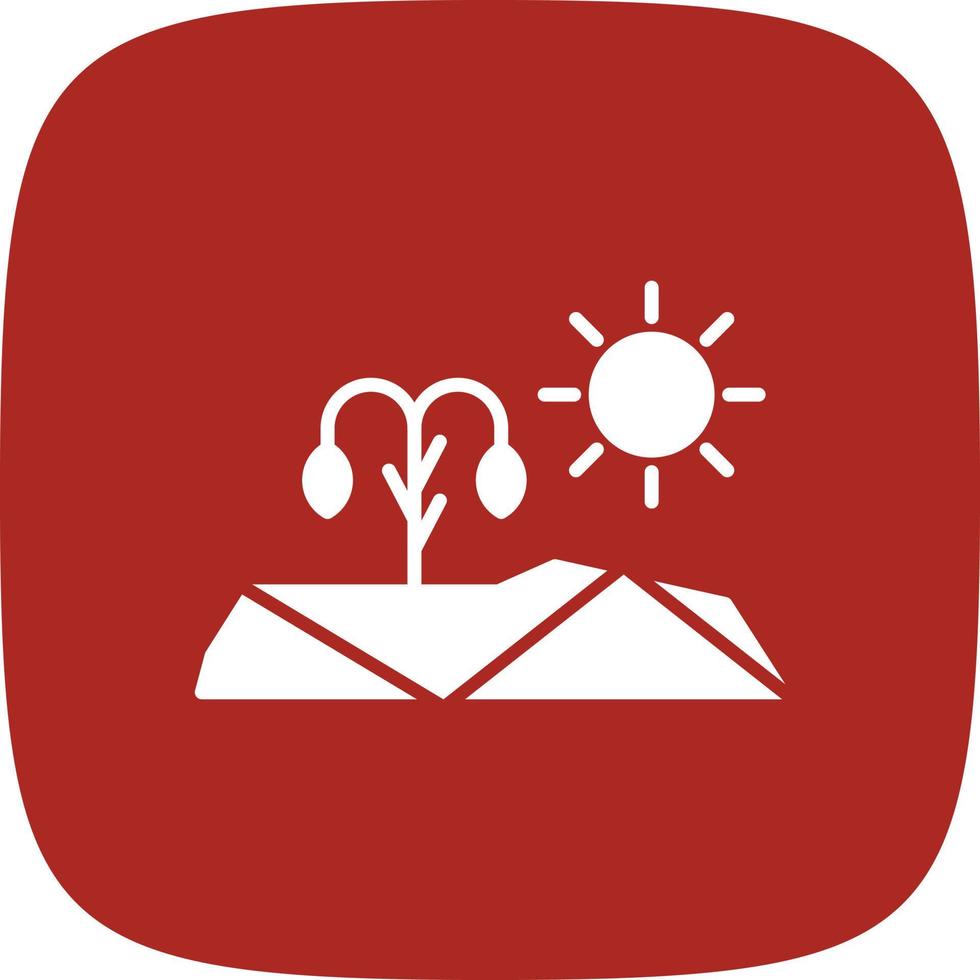 Drought Glyph Round Corner vector