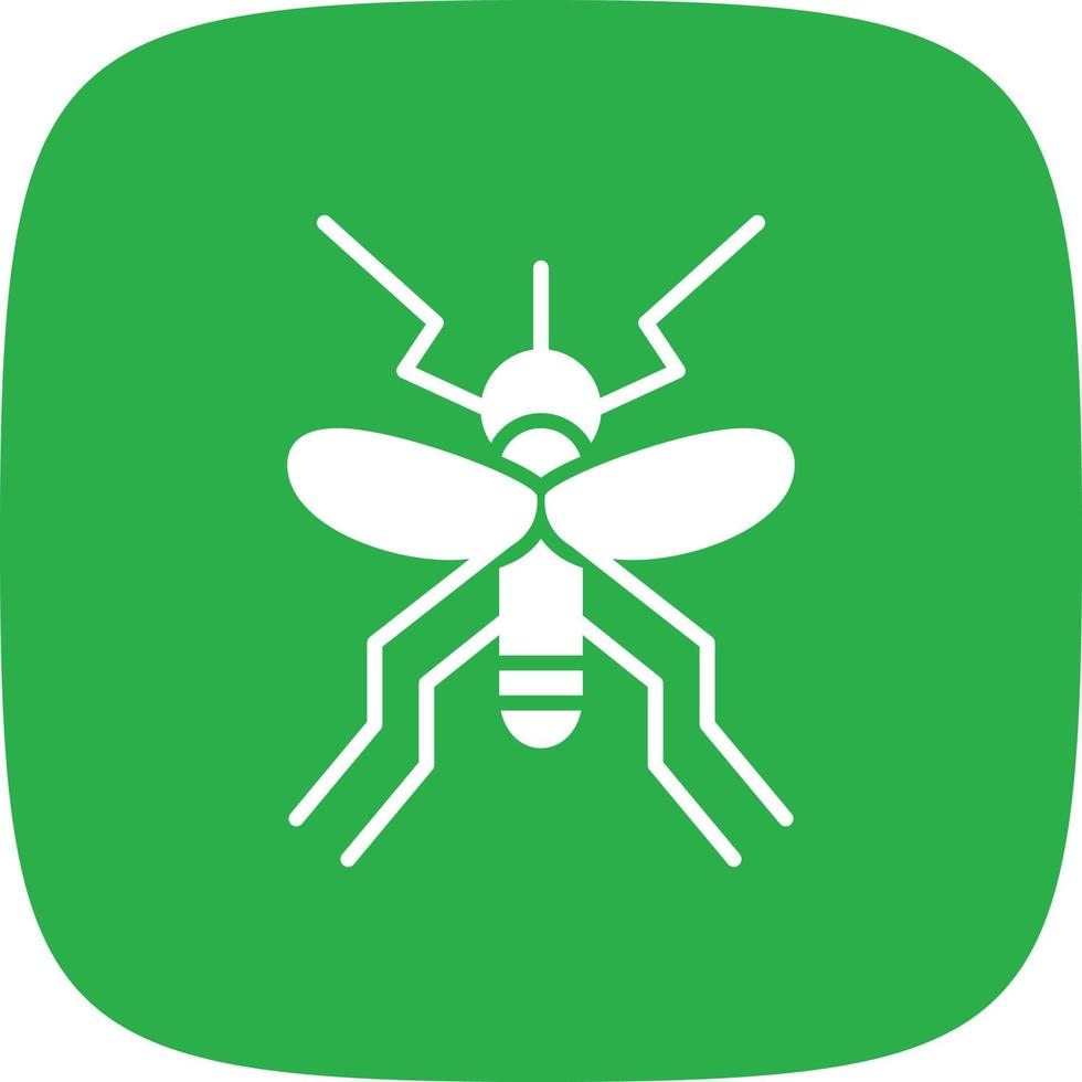 Mosquito Glyph Round Corner vector
