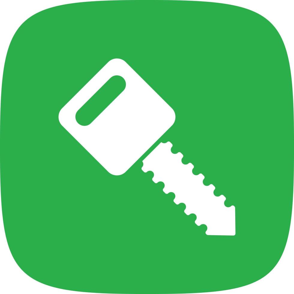 23 - Car Key Glyph Round Corner vector