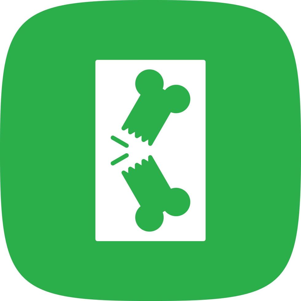 Broken Bone Glyph Round Corner 9921007 Vector Art at Vecteezy