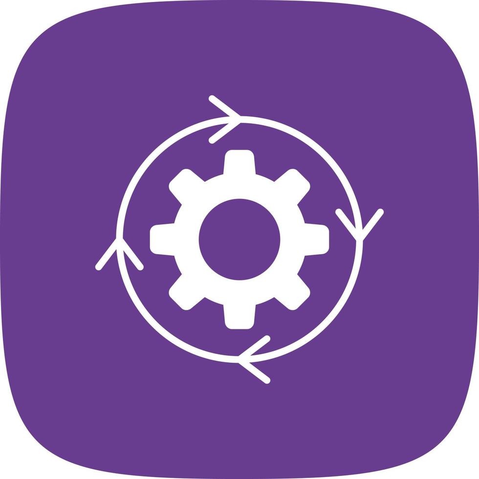 Iteration Glyph Round Corner vector