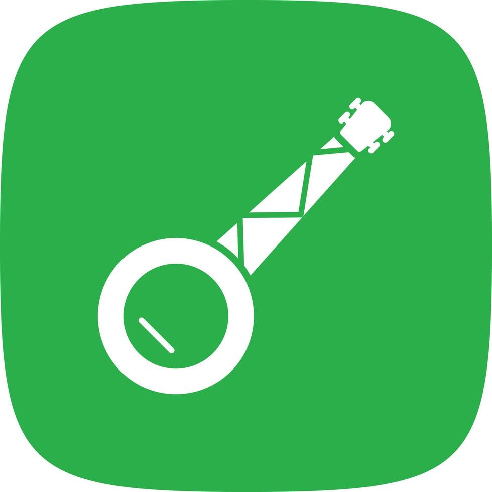Banjo Glyph Round Corner vector