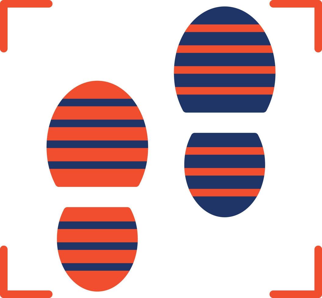 Footprint Color Icon vector