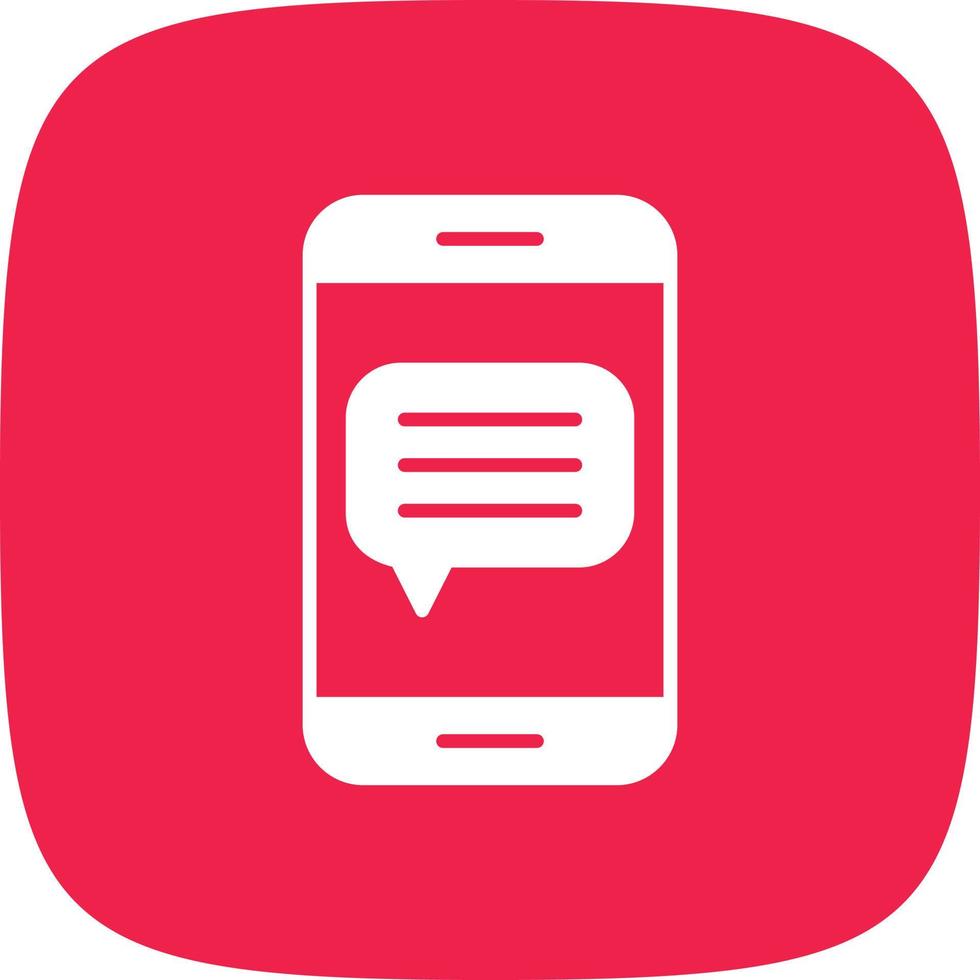 Message Glyph Round Corner vector
