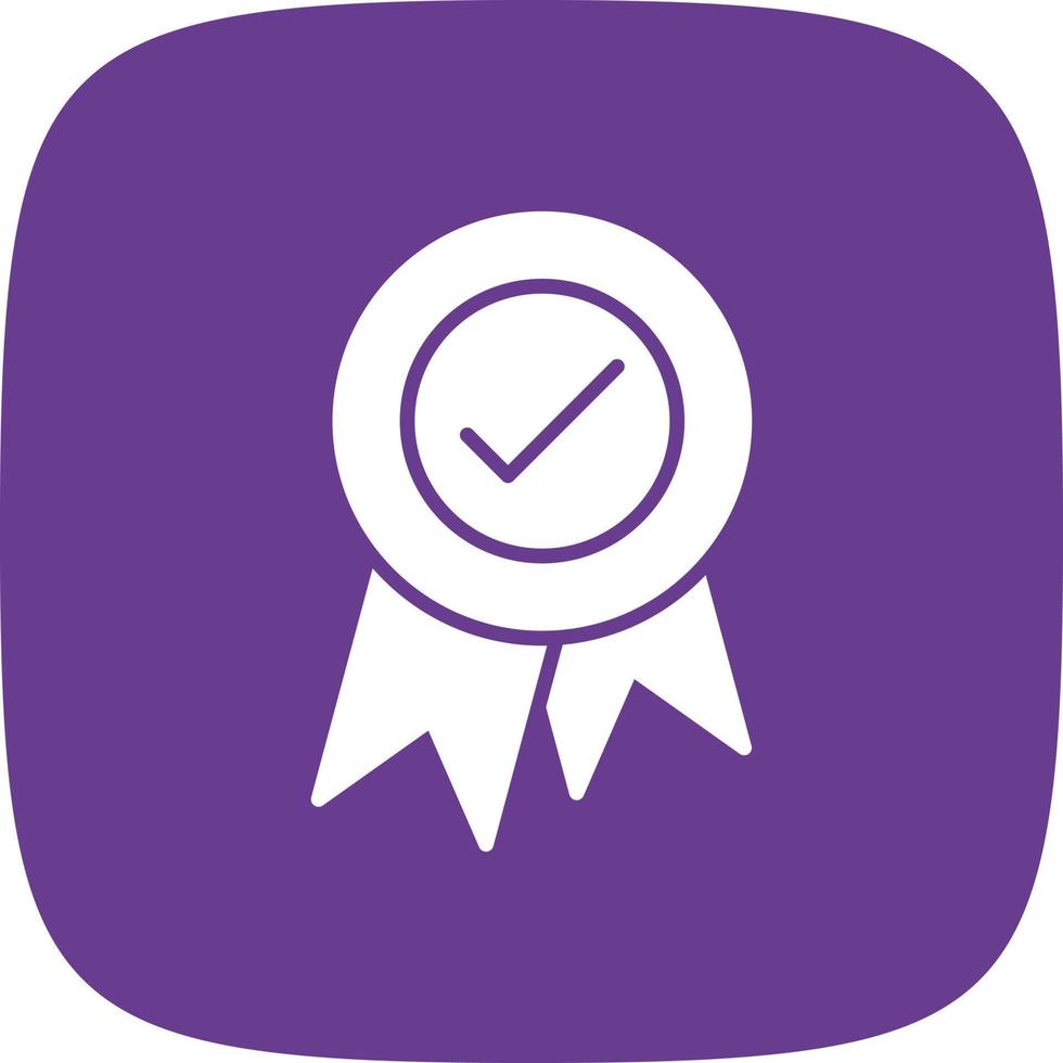 Badge Glyph Round Corner vector