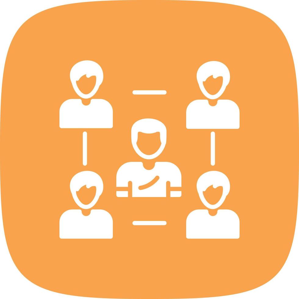 Followers Glyph Round Corner vector