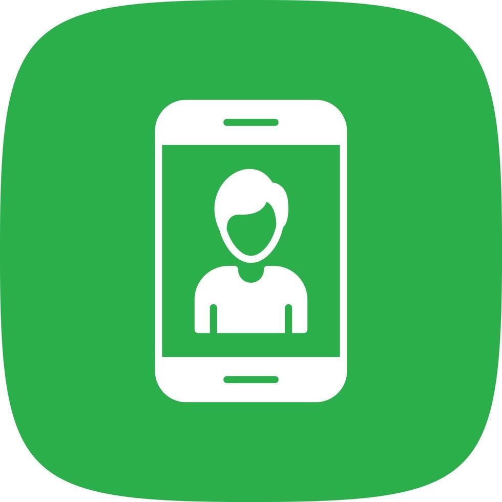 Contact Glyph Round Corner vector