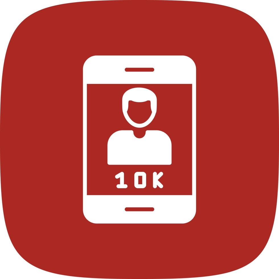 Followers Glyph Round Corner vector