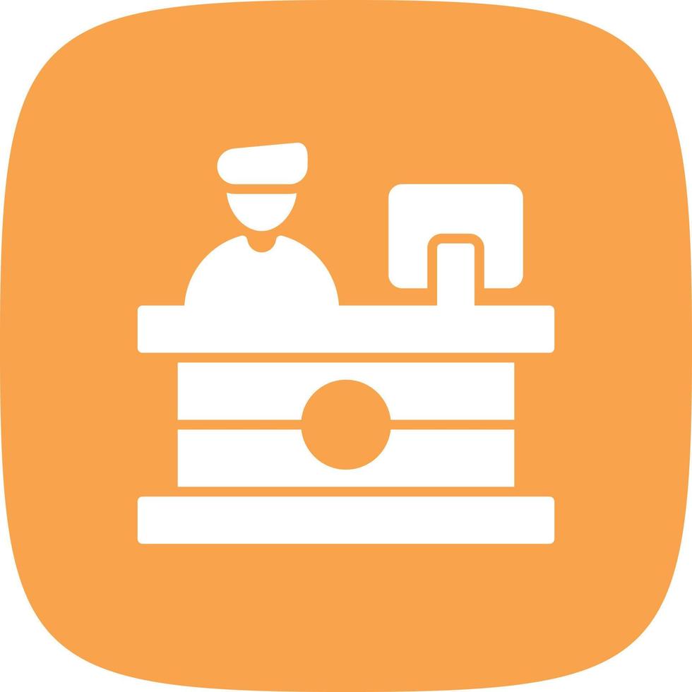 Reception Glyph Round Corner vector