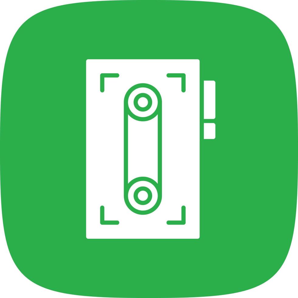 Audio Recorder Glyph Round Corner vector