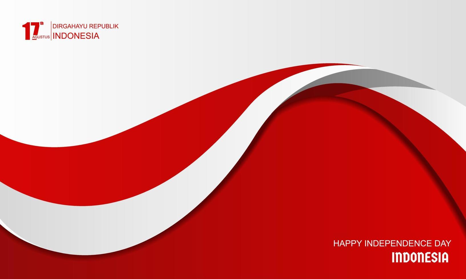 17 august. Happy Independence Day Republic Of Indonesia, Background Design vector