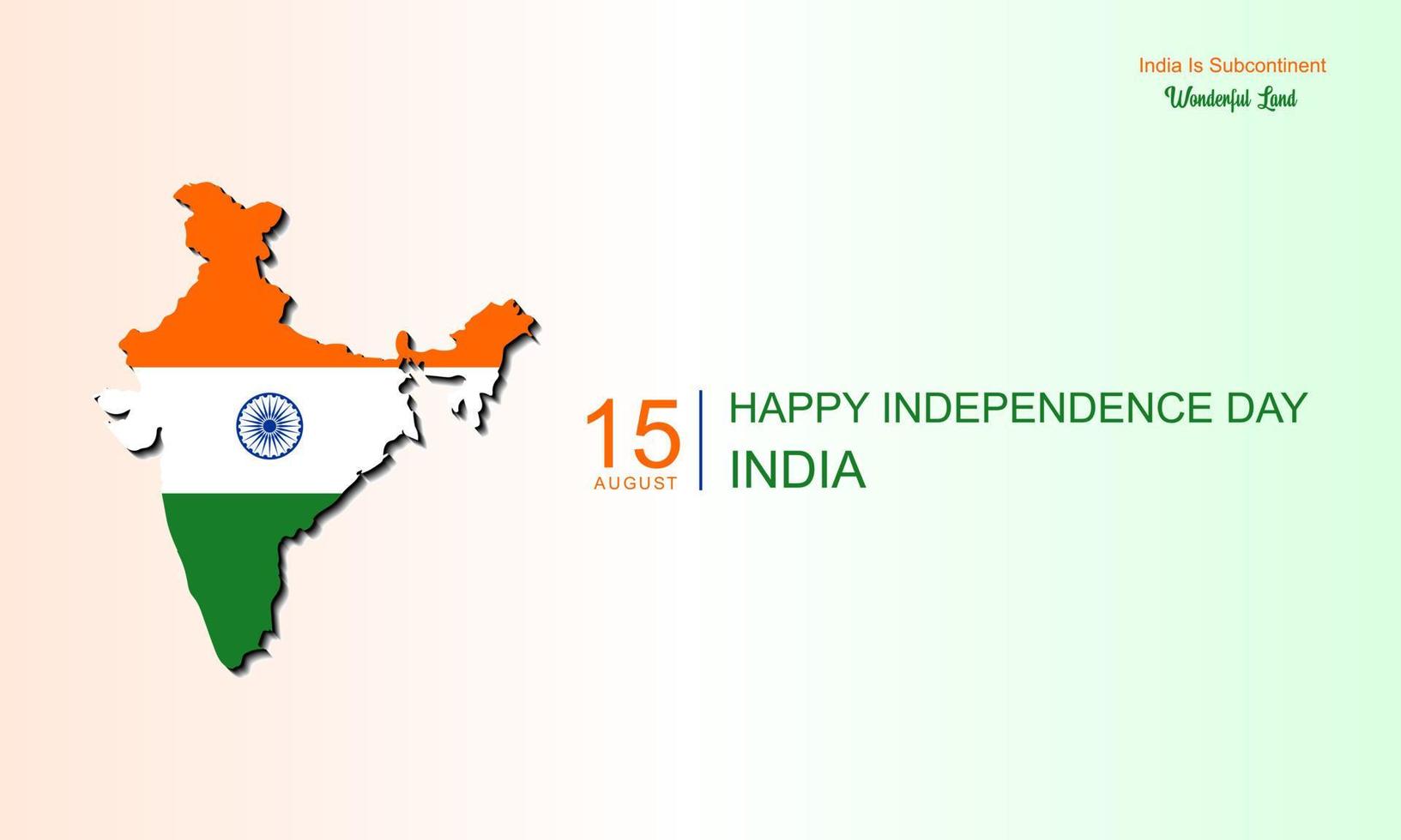 17 de agosto feliz día de la independencia de la india, diseño de fondo vector