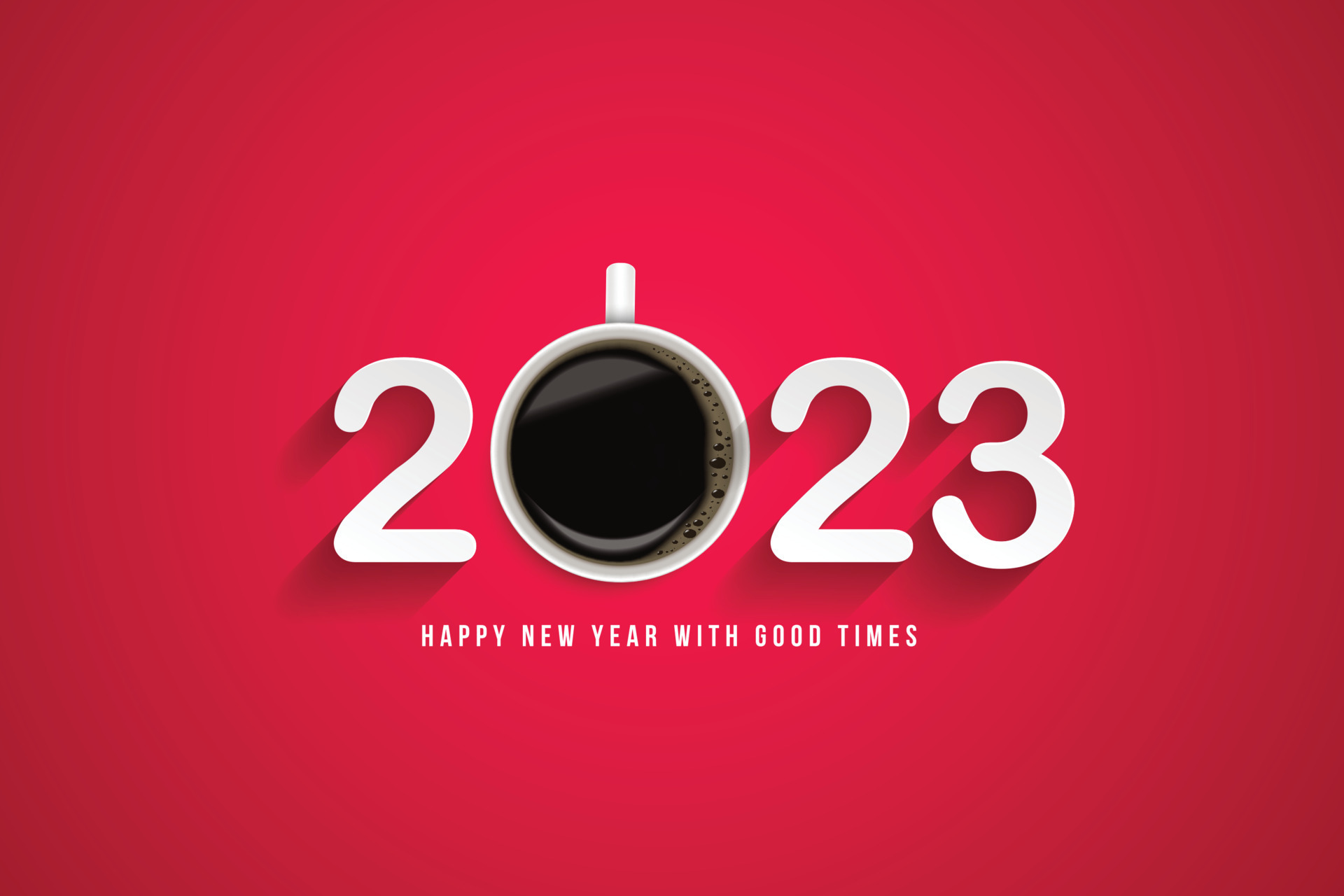 Happy New Year 2023 Enjoy a good time with your favorite cup of coffee