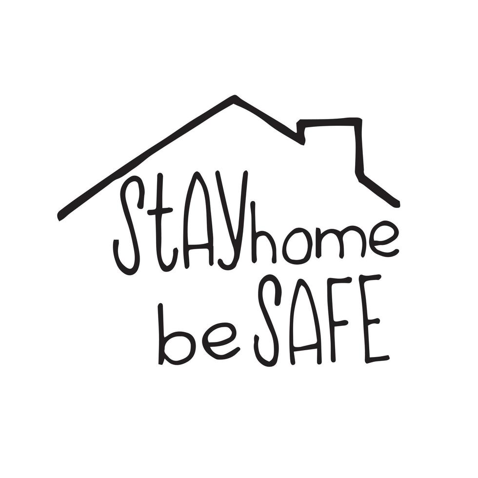 Stay Home Stay Safe Text In Style Of Old 8bit Games Selfquarantine