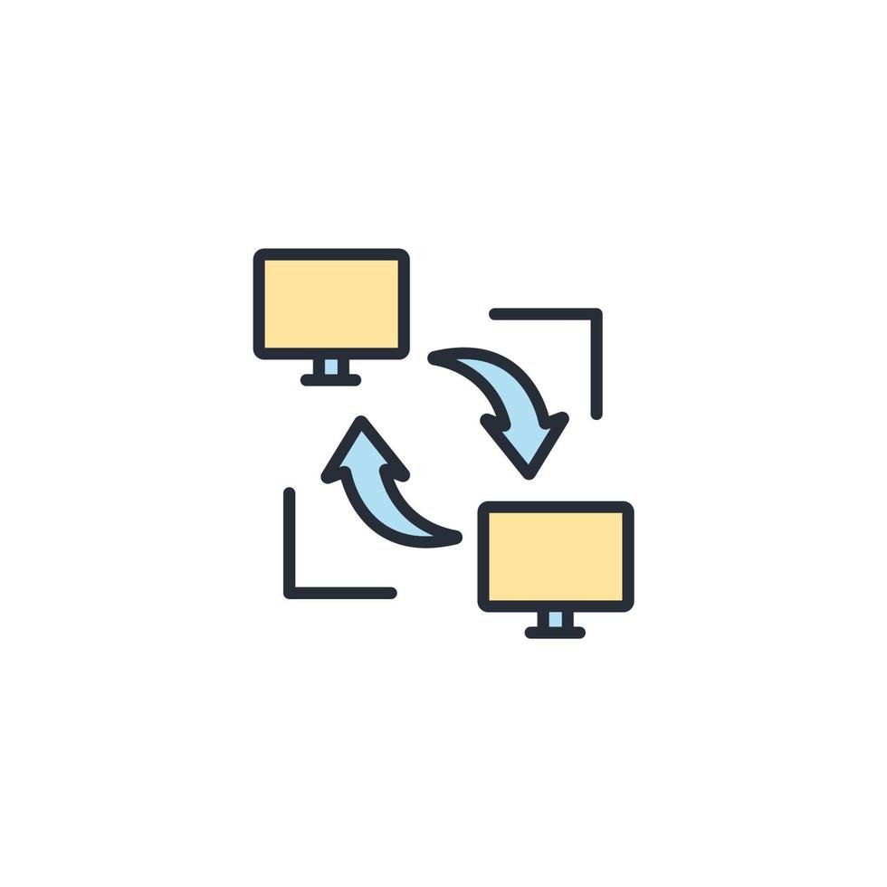 FTP icons  symbol vector elements for infographic web