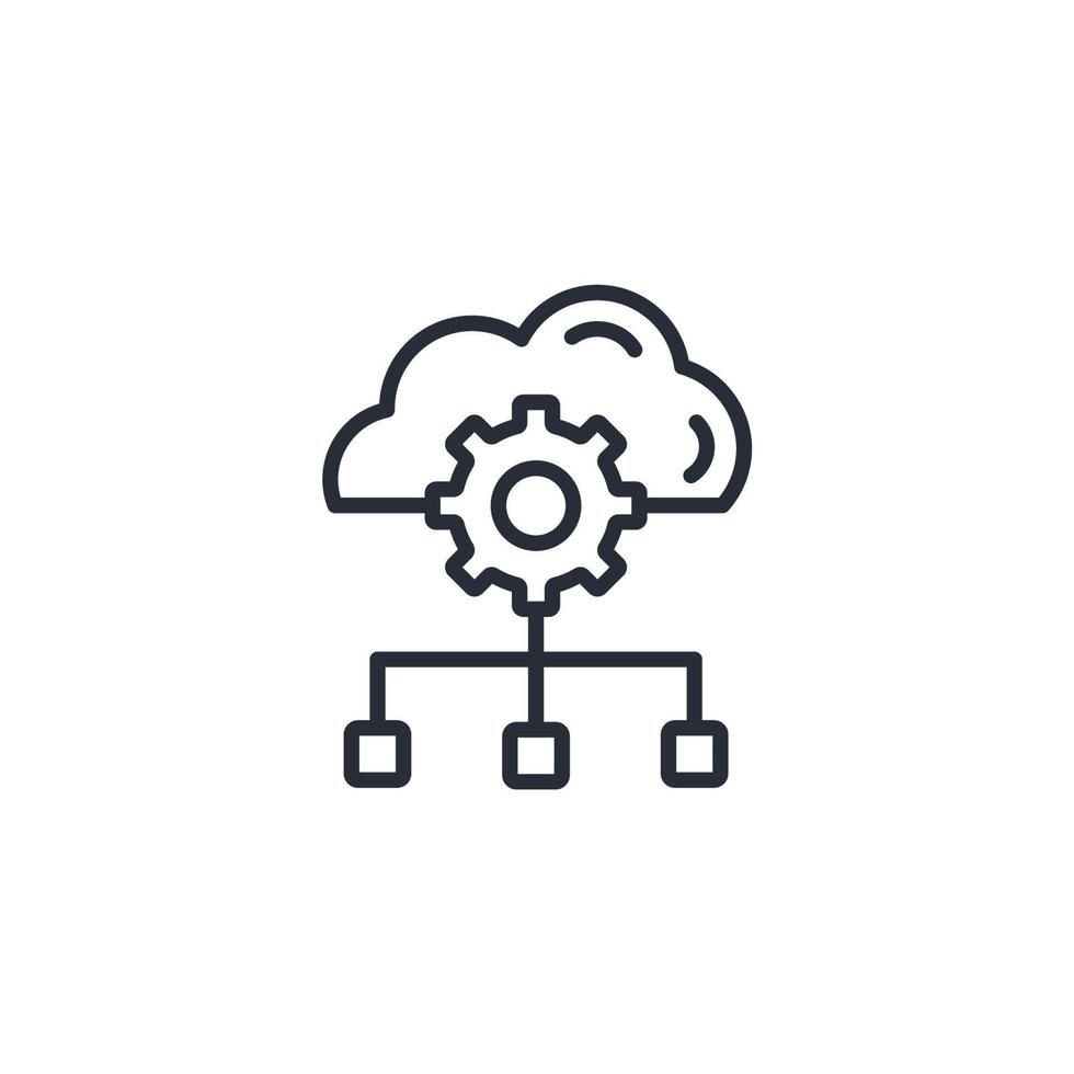 Cloud Computing icons  symbol vector elements for infographic web