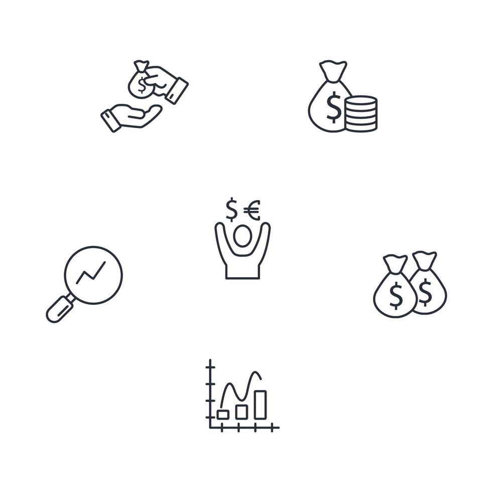 forex icons set . forex pack symbol vector elements for infographic web