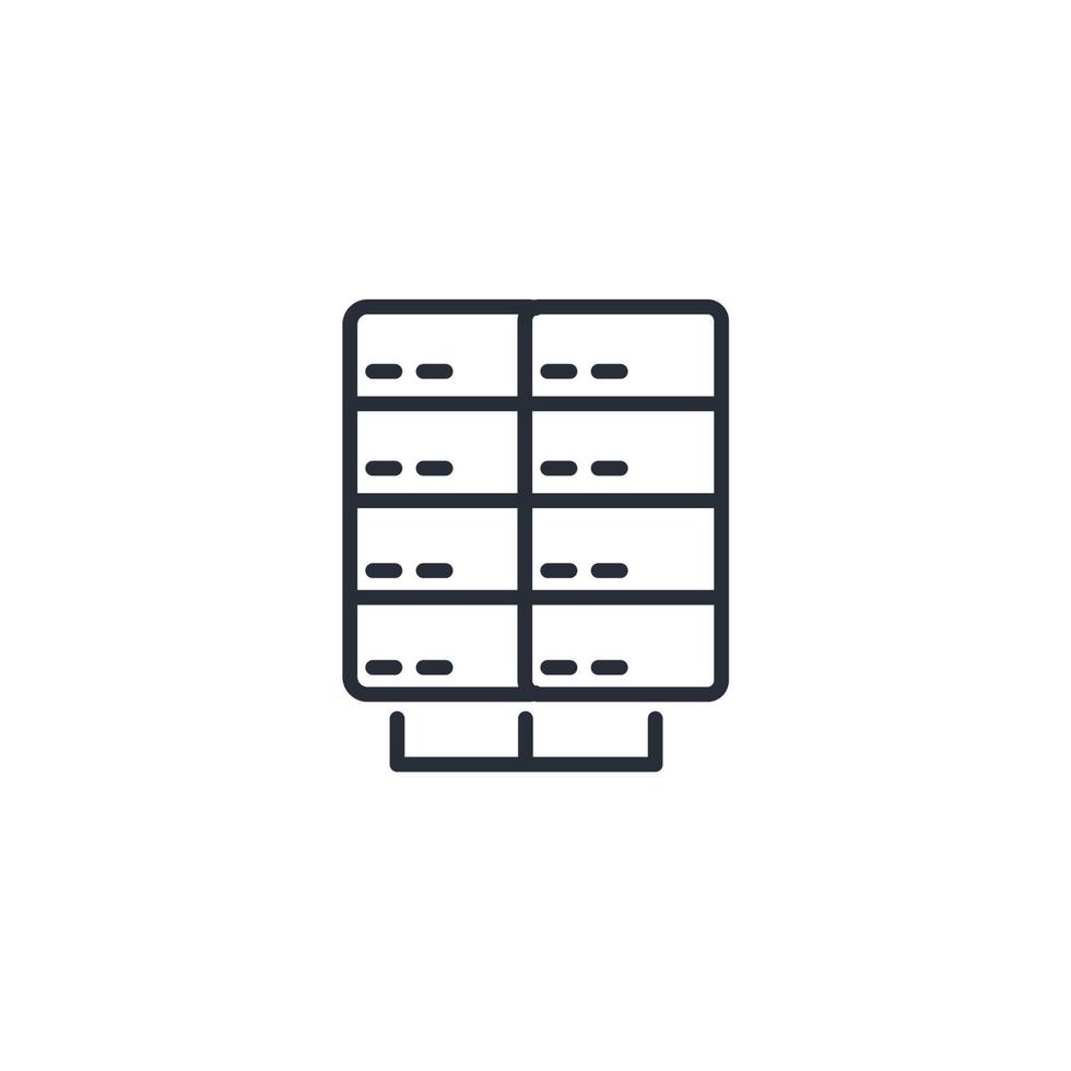 data center icons  symbol vector elements for infographic web