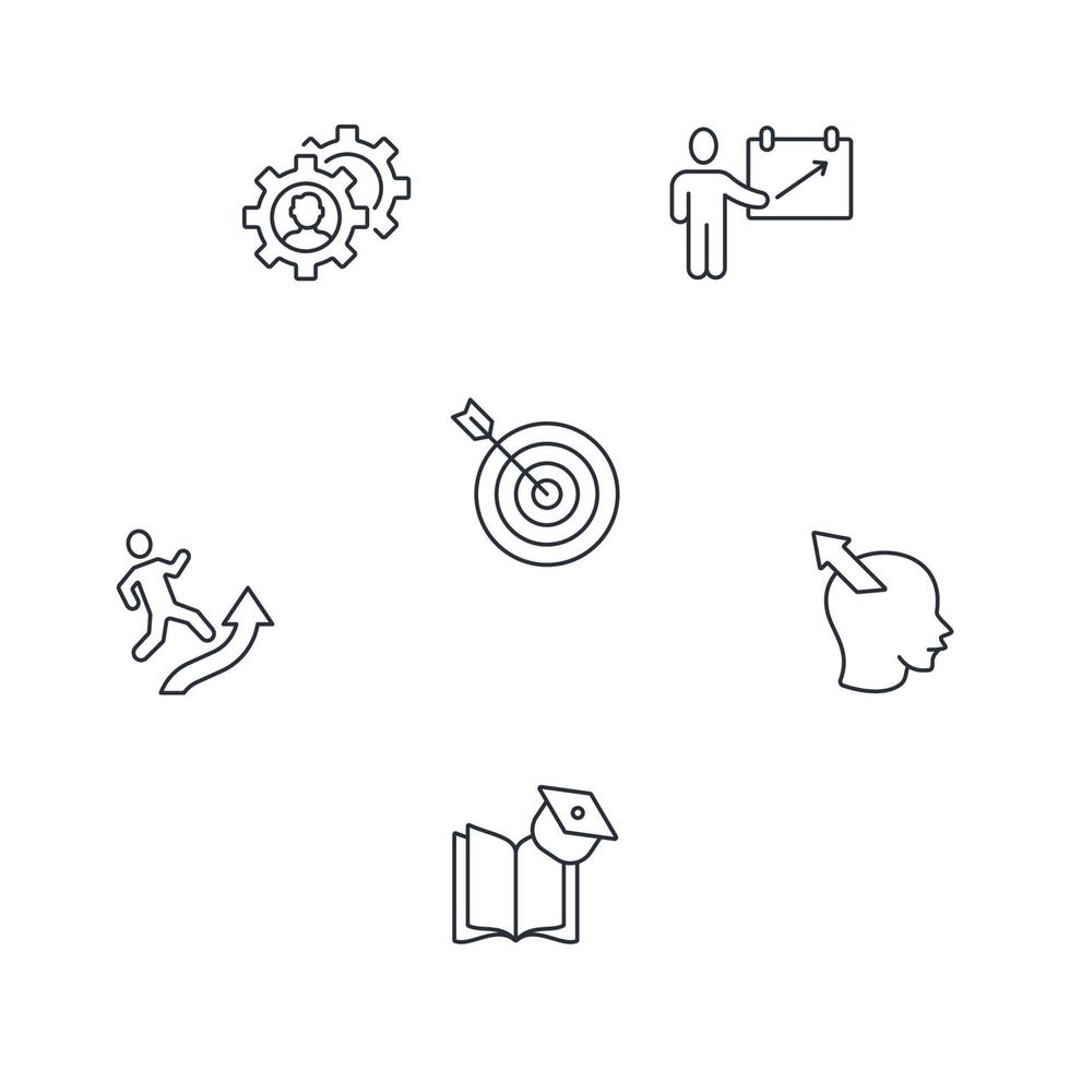 MBA - Master of Business Administration icons set . MBA - Master of Business Administration pack symbol vector elements for infographic web