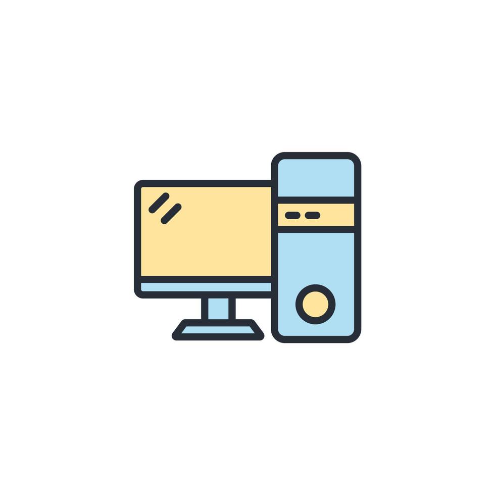 iconos de computadora símbolo elementos vectoriales para infografía web vector