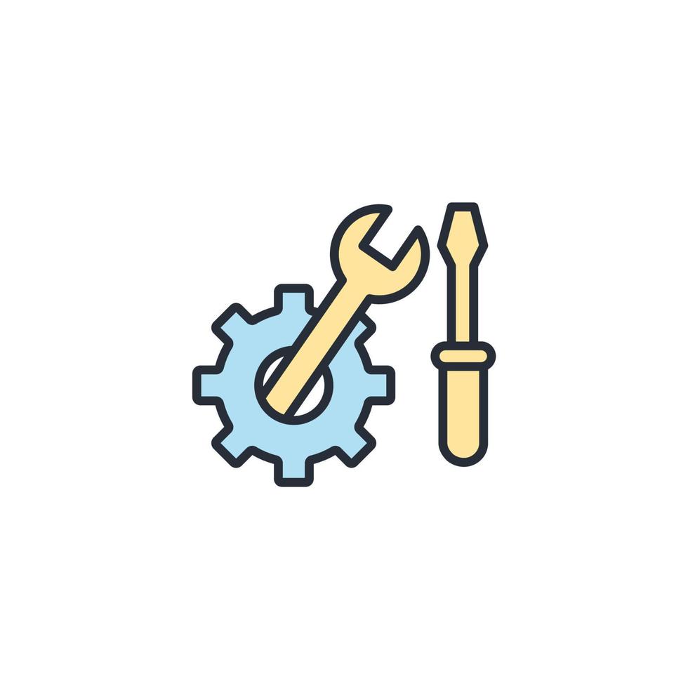 Repair icons  symbol vector elements for infographic web