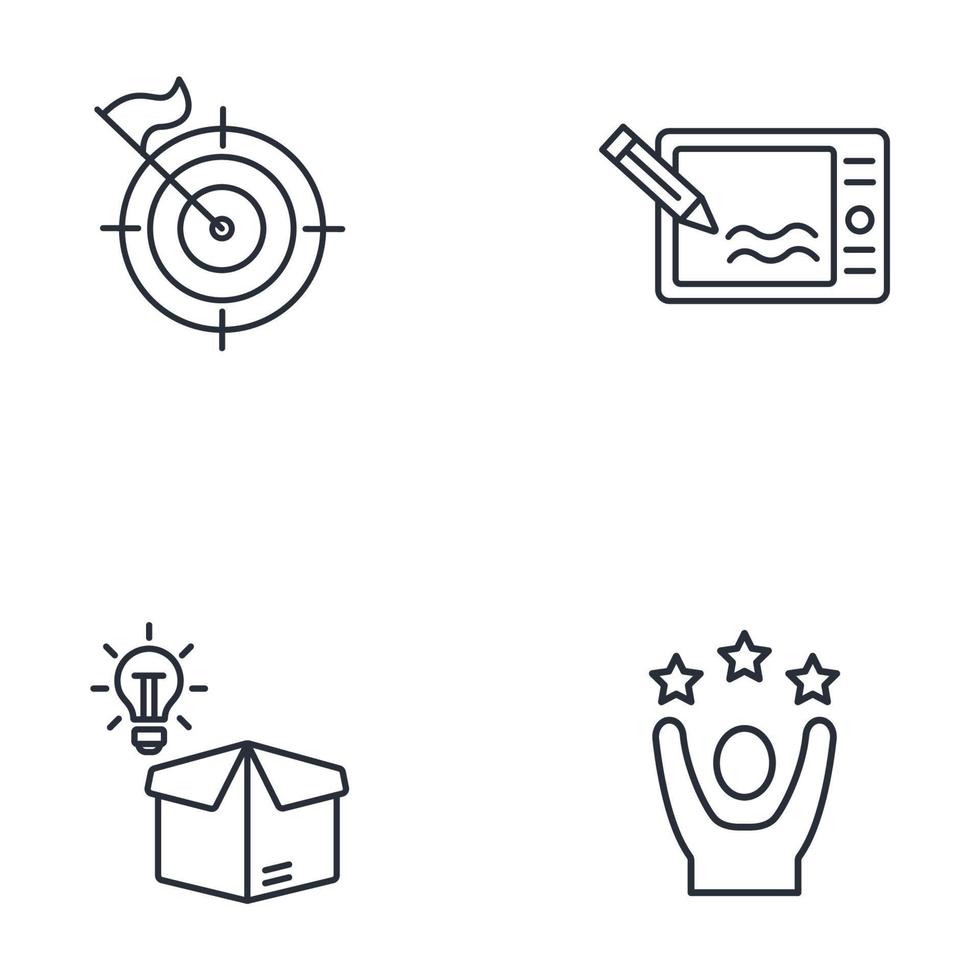 creativity icons set . creativity pack symbol vector elements for infographic web