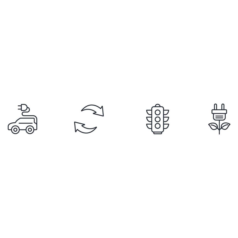 Detailed illustration of e-mobility icons set . Detailed illustration of e-mobility pack symbol vector elements for infographic web