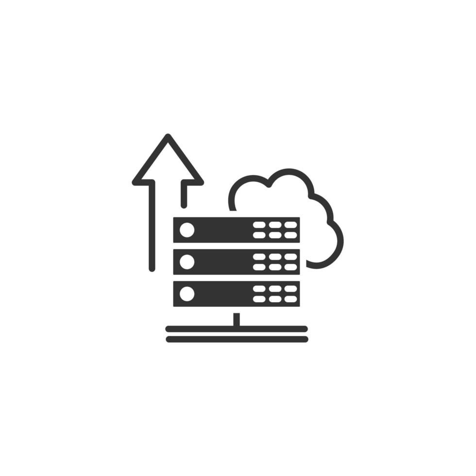 iconos de alojamiento compartido símbolo elementos vectoriales para web infográfico vector