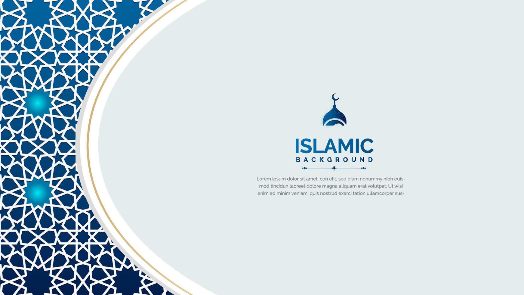 Arabic luxury and elegant islamic background with pattern vector