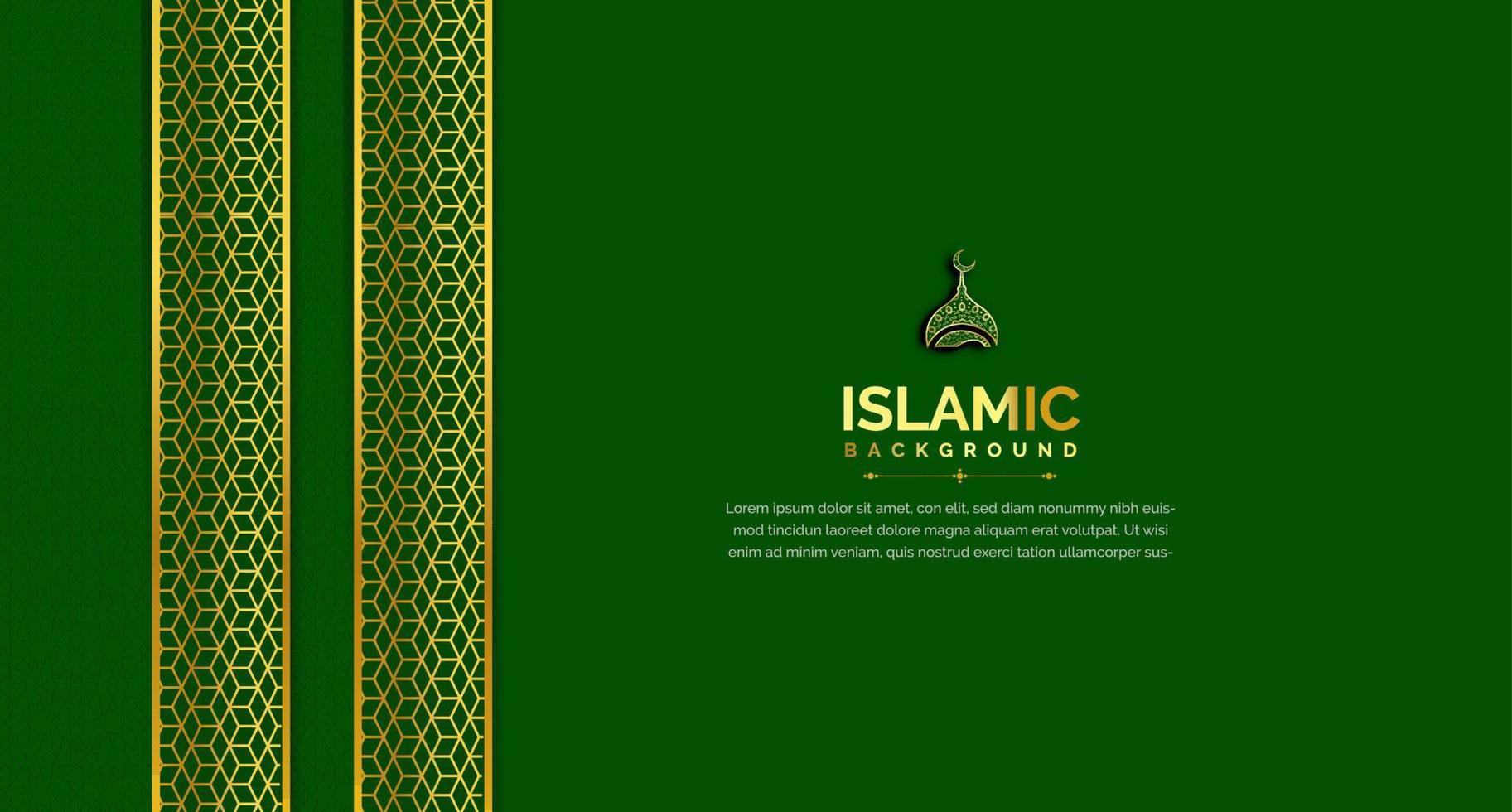 Arabic luxury ornamental islamic background vector