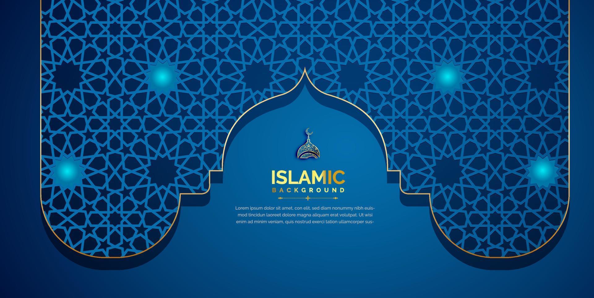 Arabic background with beautiful pattern vector