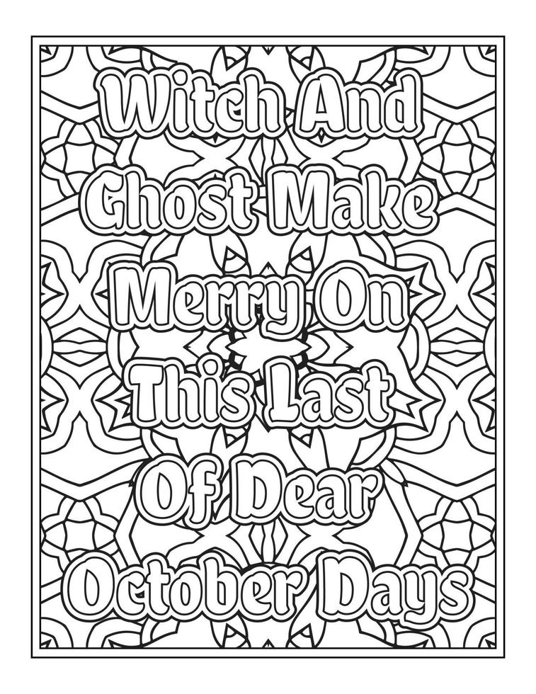 Christmas Quotes Coloring Book Page, inspirational words coloring book pages design. Positive Quotes design vector