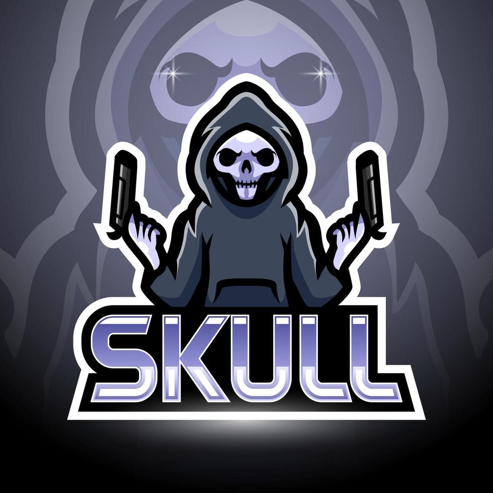 Skull esport logo mascot design 9922764 Vector Art at Vecteezy