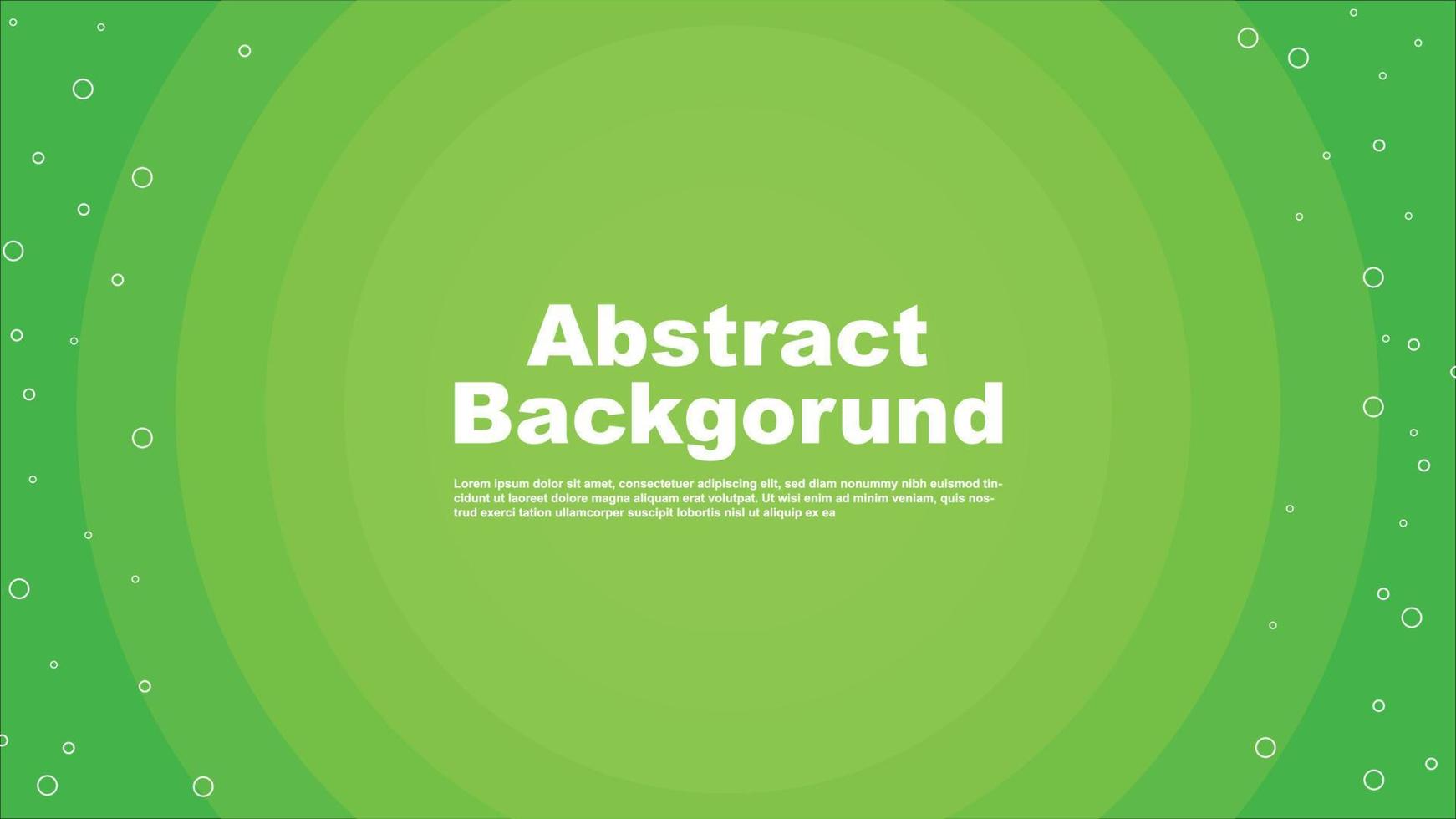 Green abstract background with beautiful circle motion vector