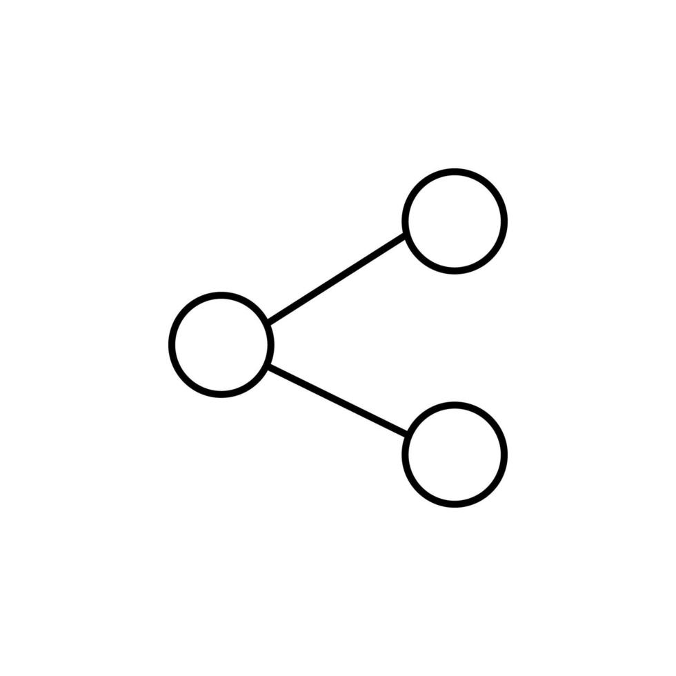 compartir icono esquema característica móvil vector