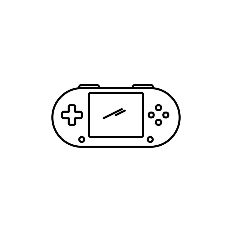 Technology game console icon outline vector