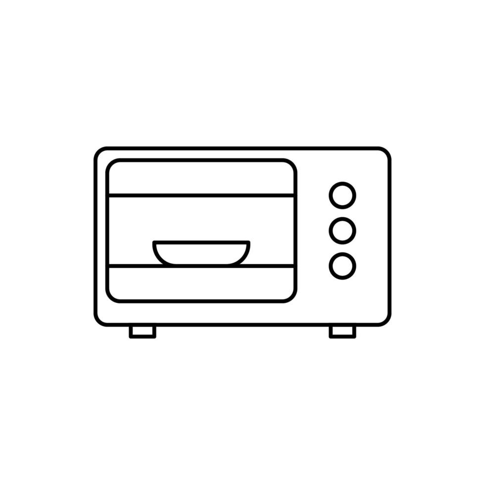 Technology microwave icon outline vector