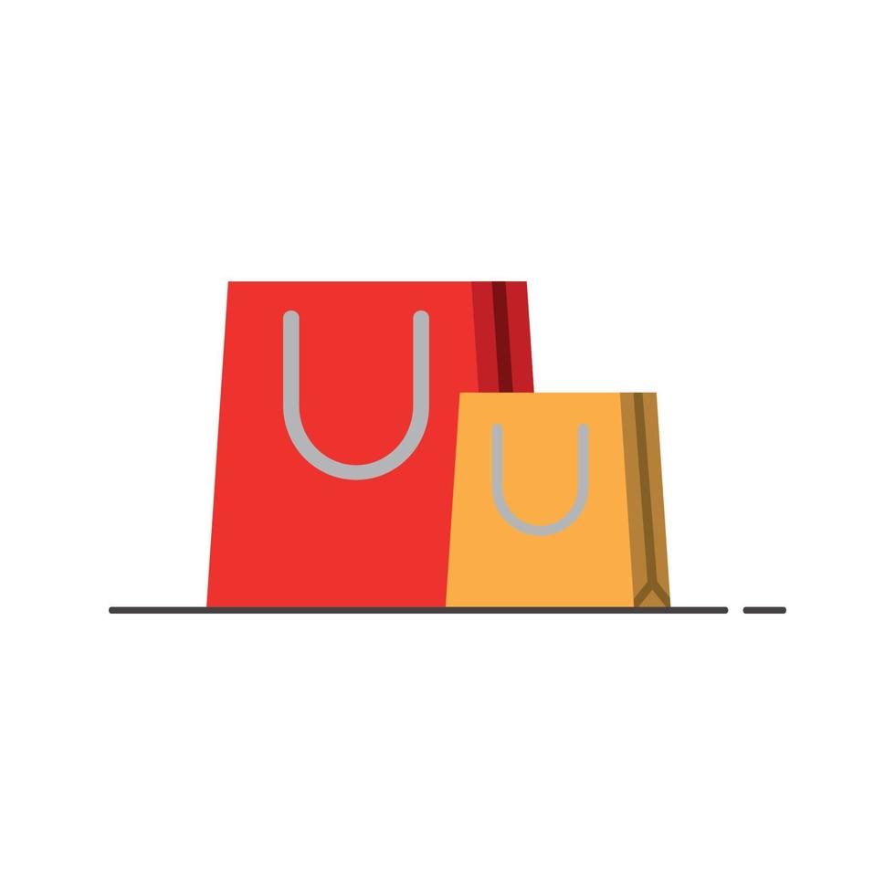 Shopping bag icon vector