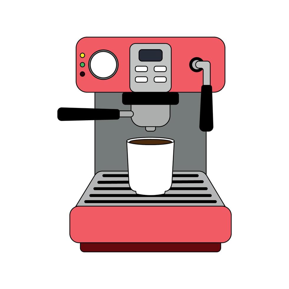 Coffee machine icon vector