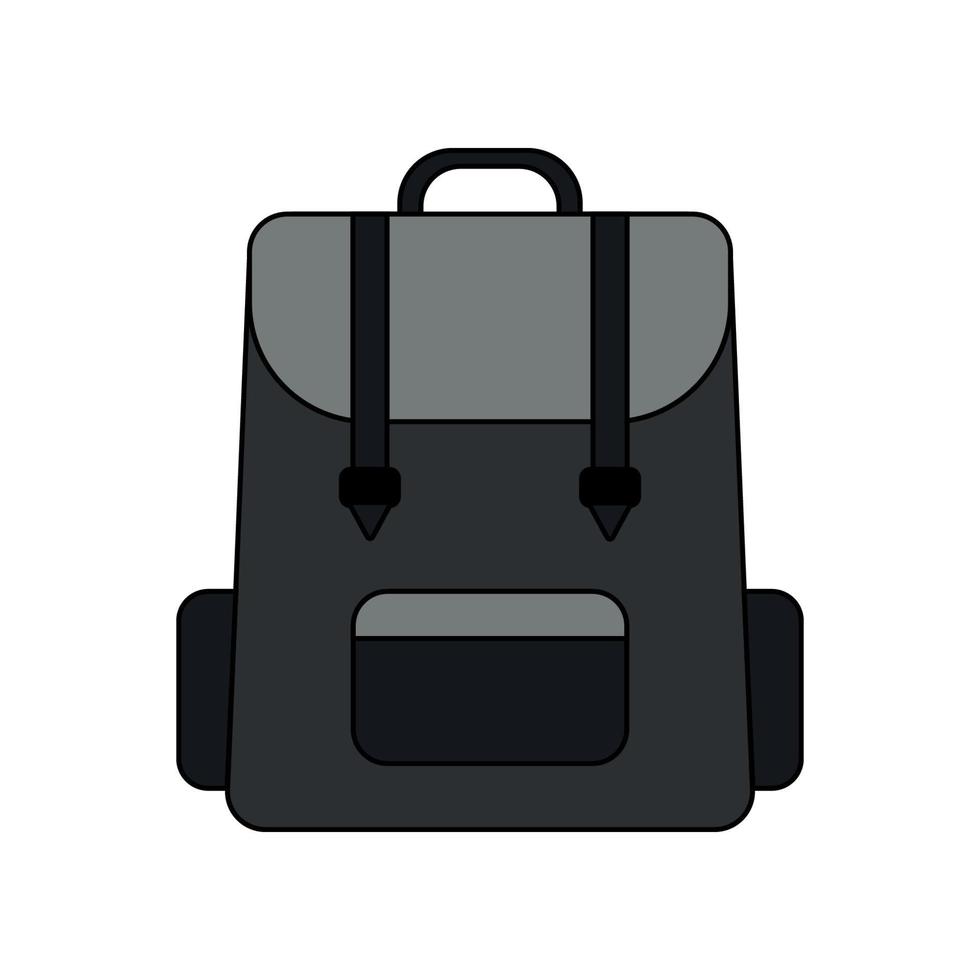 Backpack icon vector